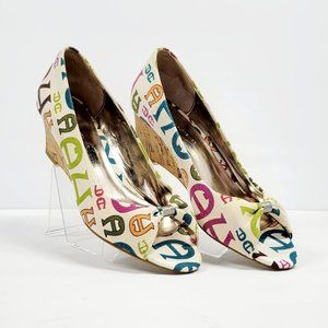 ETIENNE AIGNER diana canvas with logo Sz 8